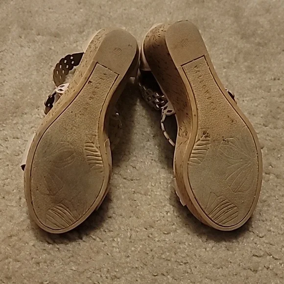 Yellow Box Wedge Sandals - Picture 8 of 8